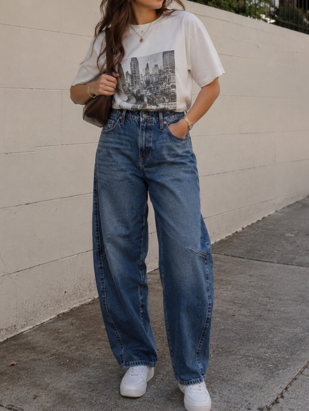 NWT Levi's Mid Rise Baggy Dad Barrel Jeans 100% Cotton Balloon Barrel Leg